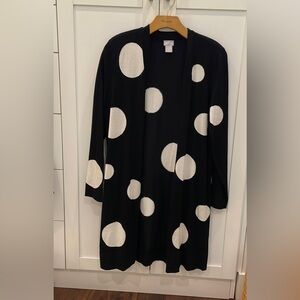 Polka-Dot Cardigan Sweater